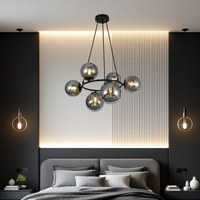 Lustra Abajur 6xE27 NovaLight - VP2413-6 NEAGRA / ABAJUR Chandeliers