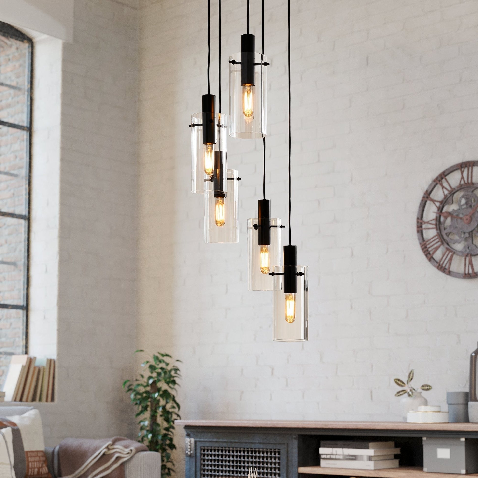 Осветително тяло висящо MONTEFINO Black 150CM