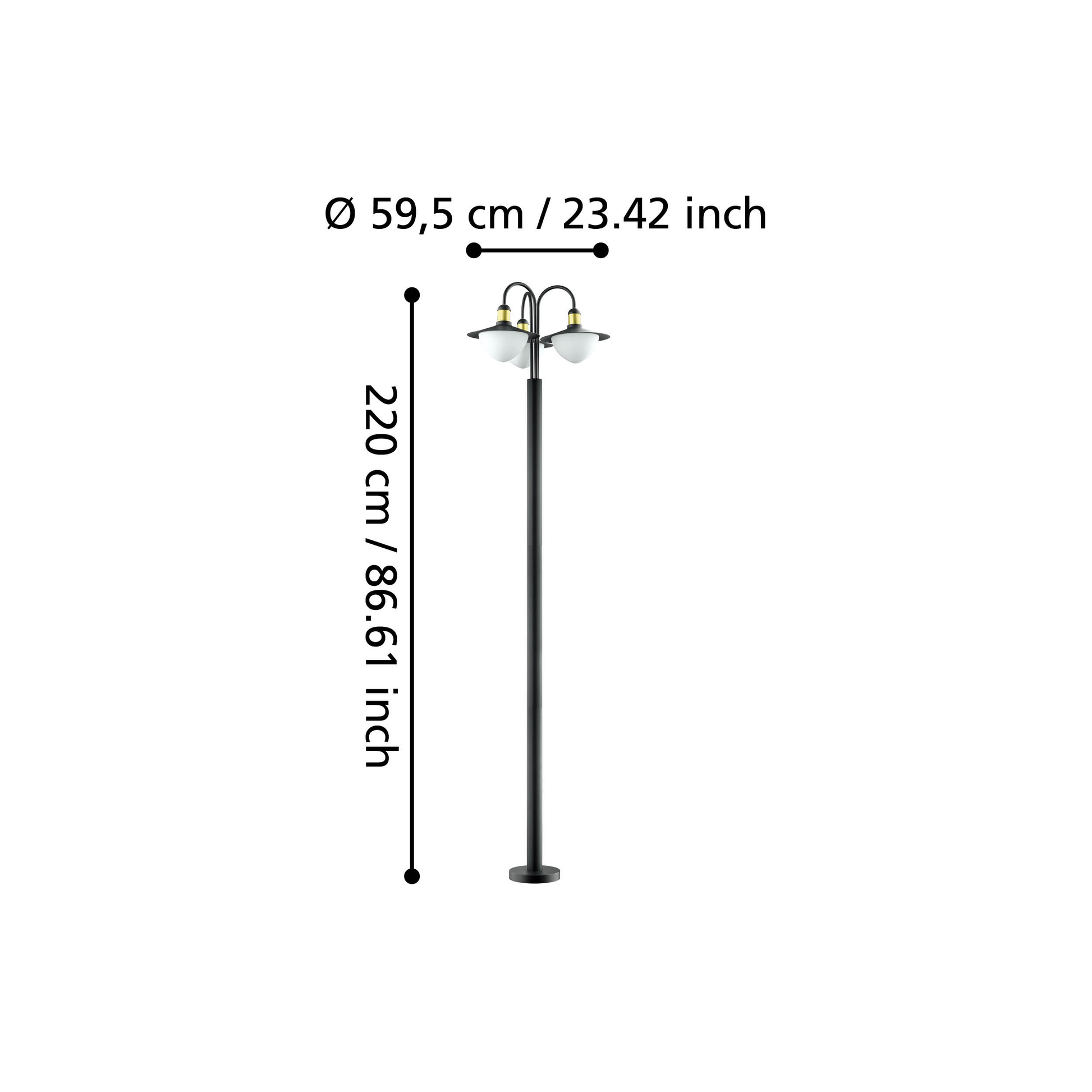 Външен стълб SIRMIONE 220cm 97288 Eglo