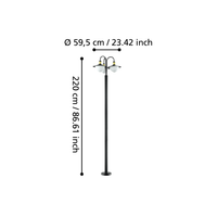 Външен стълб SIRMIONE 220cm 97288 Eglo
