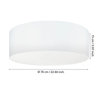 Плафон PASTERI White кръгъл 76CM