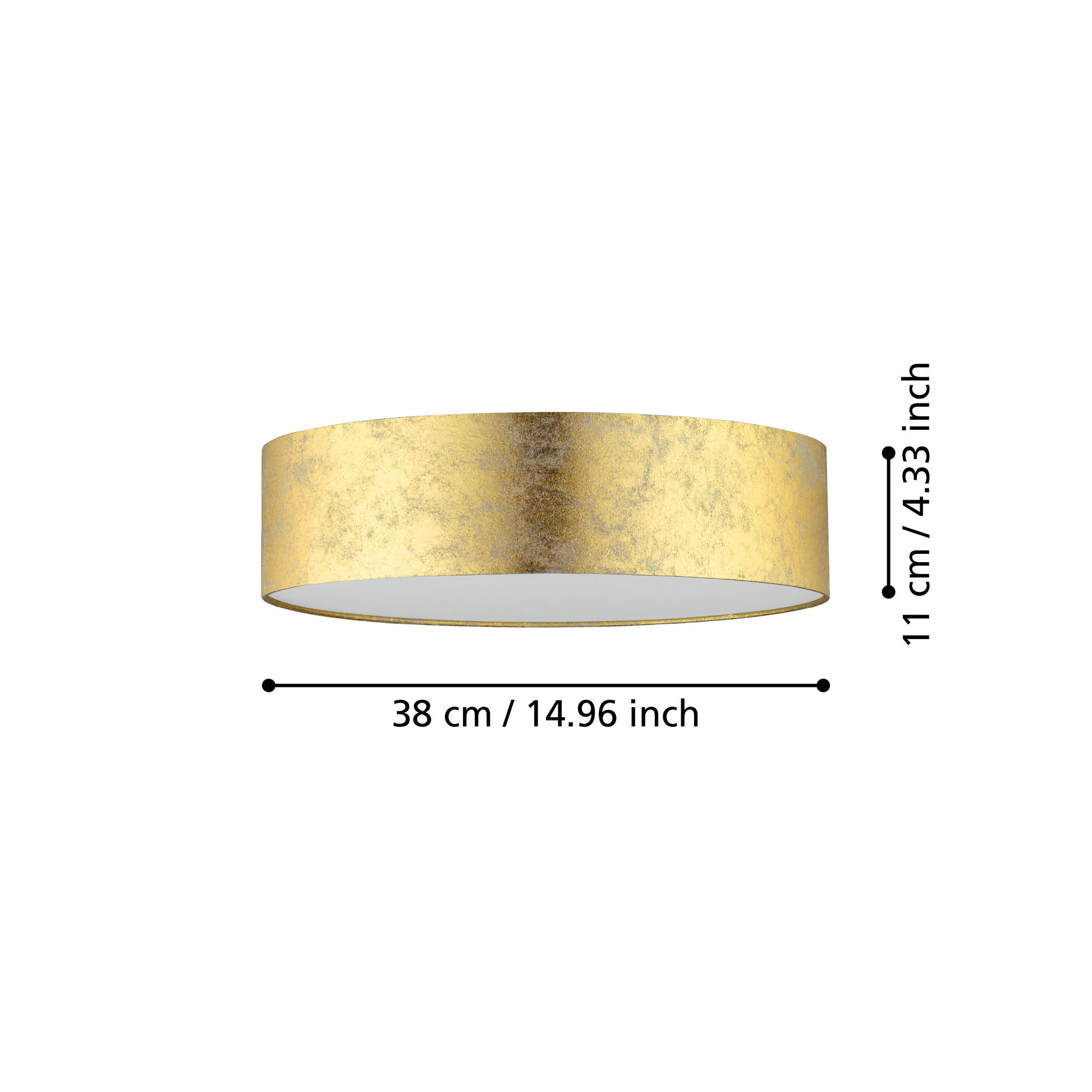 Плафон VISERBELLA Gold Кръгъл 38CM