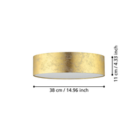 Плафон VISERBELLA Gold Кръгъл 38CM