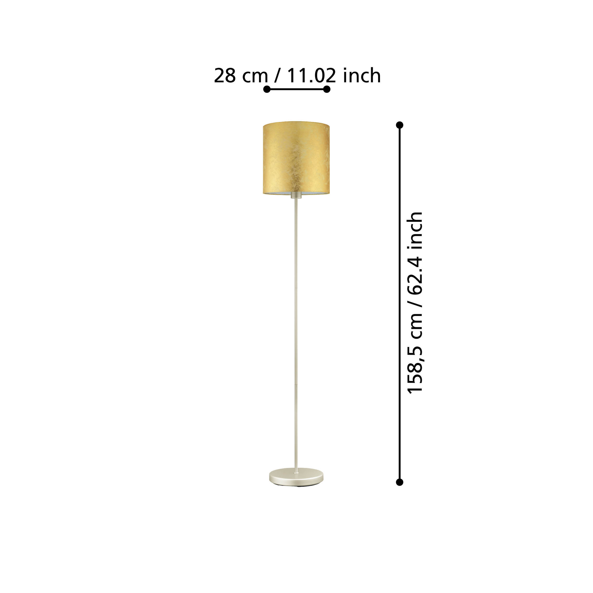 Лампион VISERBELLA Gold 159CM Eglo