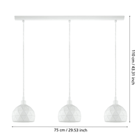 Осветително тяло тип пендел ROCCAFORTE White 110CM