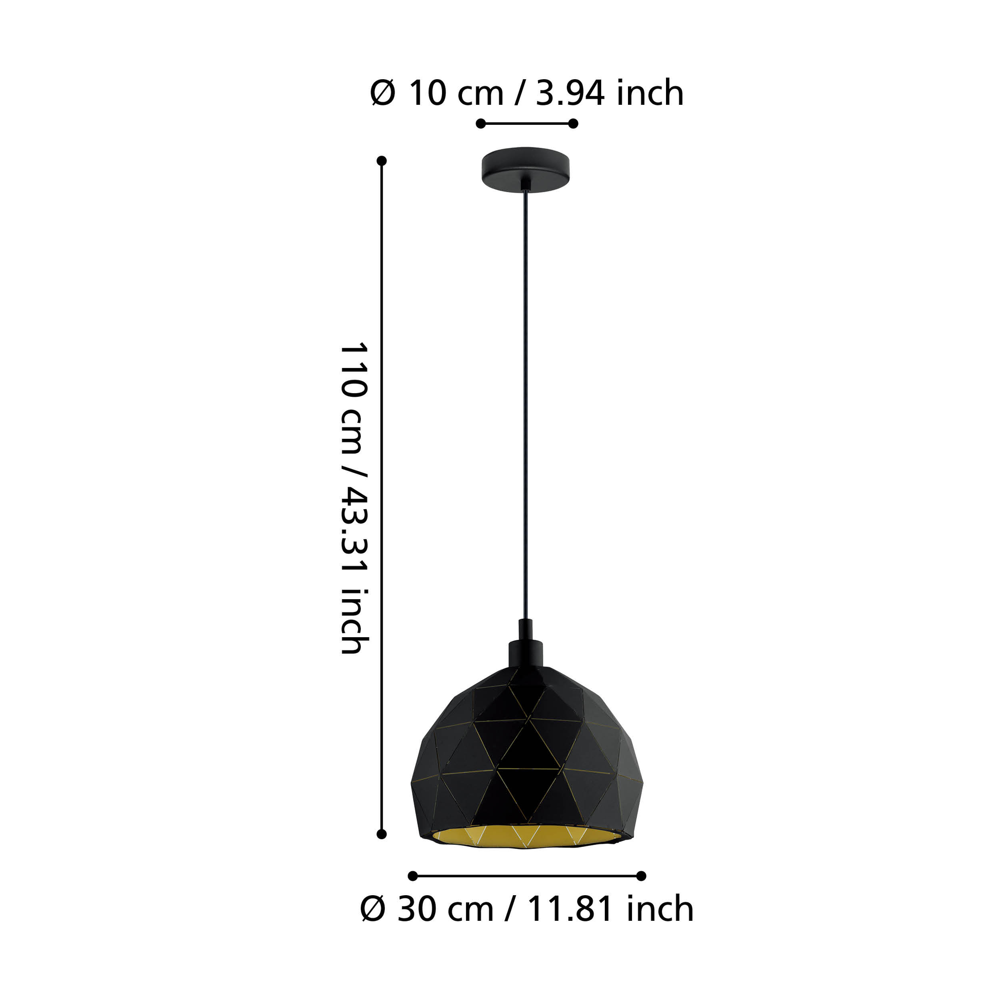 Пендел винтидж Mini ROCCAFORTE 110CM Eglo