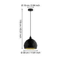 Пендел винтидж Mini ROCCAFORTE 110CM Eglo