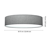 Плафониера PASTERI Grey Кръгла 57CM
