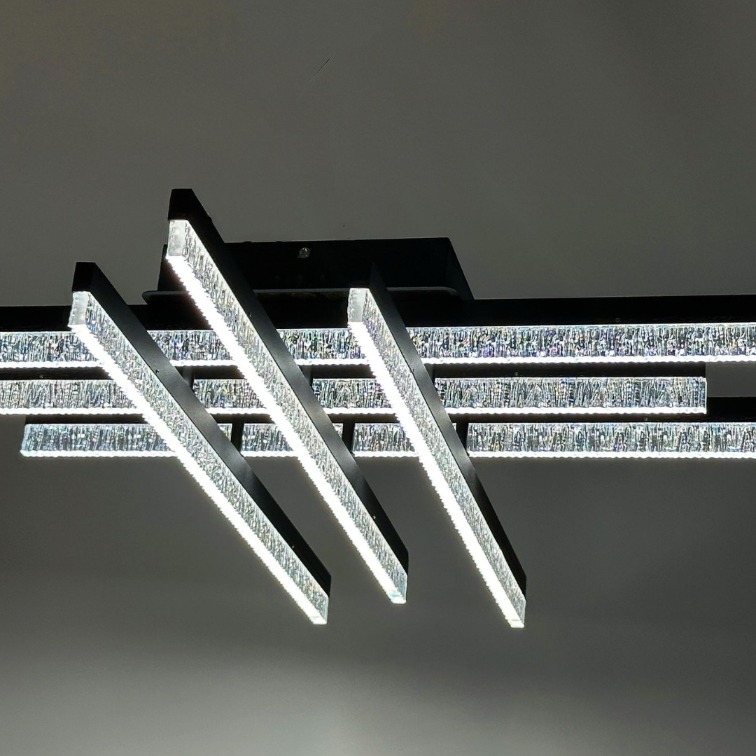 LED осветително тяло за таван Mira 6 линии, еквивалент 600W, с дистанционно
