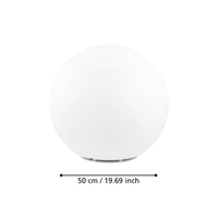 Glob Abajur Mat Exterior MONTEROLO 50CM Eglo ALBA / STALP ORNAMENTAL EXTERIOR LAMP