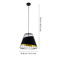 Пендел TAUSTELL Black & Gold 110CM Eglo