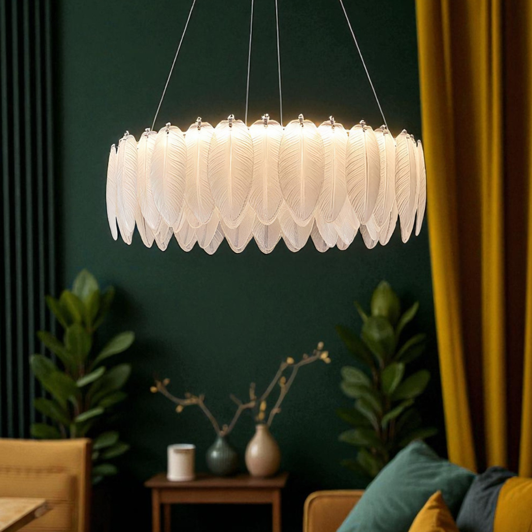 LED осветително тяло тип пендел 96W 50CM Feathers Deluxe еквивалент 500W