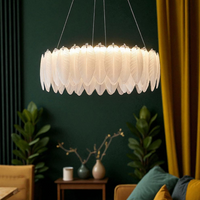 LED осветително тяло тип пендел 96W 50CM Feathers Deluxe еквивалент 500W