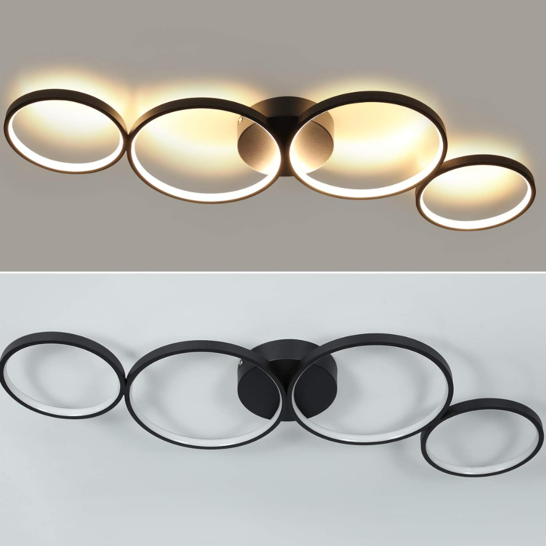 LED осветително тяло PREMIUM RONDO Black Еквивалент 500W Димиращо