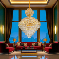 Полилей от кристал Malli Gold Grande Luxury 80x110CM