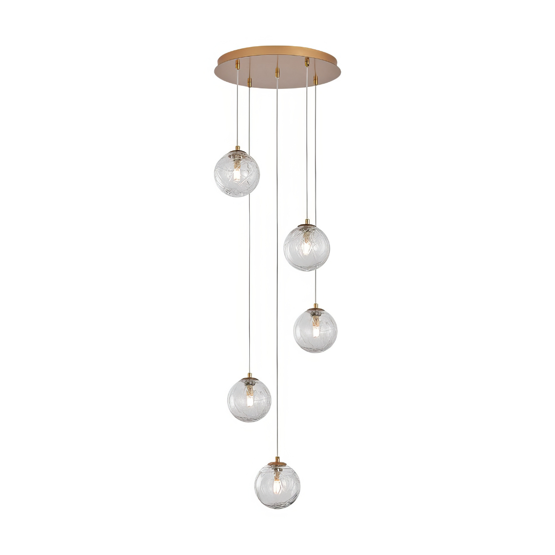 Lustra Abajur 5xG9 Gold AURIE / ABAJUR Lighting Fixtures
