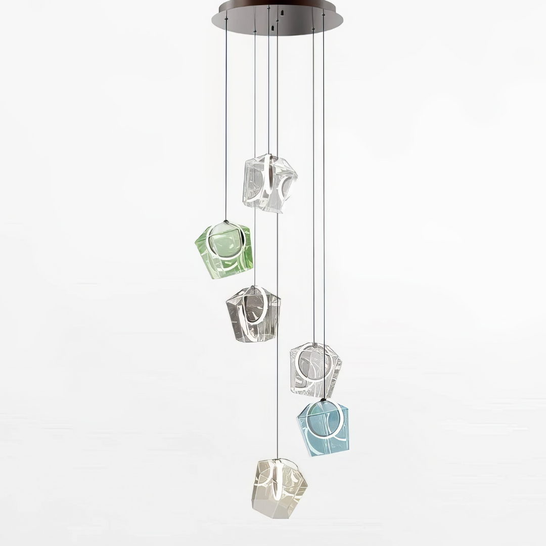 LED осветително тяло тип пендел Luxury Color Glass
