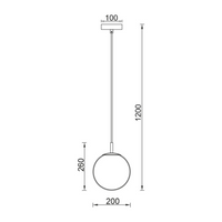 Pendul 1xE27 Black NEAGRA / LUXURY Lighting Fixtures