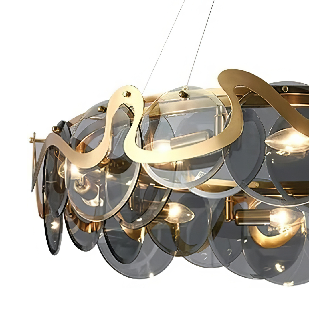 Полилей Maxi HARA Gold 10xE14 Ø75CM