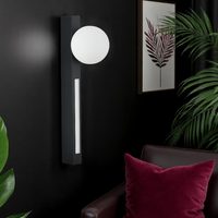 LED аплик 40cm черна KINKIET