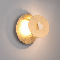 LED аплик Luxury Round Gold LEANO