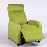 Релакс фотьойл с механизъм Recliner, зелена дамаска