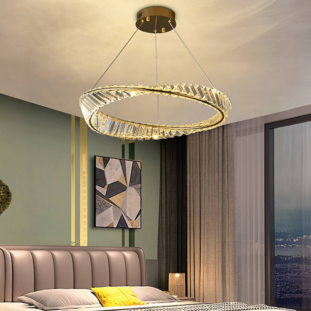 LED осветително тяло Cristal EnVogue, висящо, с дистанционно управление