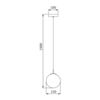 Pendul Abajur 1xG9 Chrome Chrome / SUSPENDATE