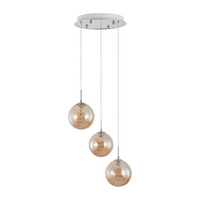 Lustra Abajur Suspendata 3xG9 White ALBA / ABAJUR Chandeliers