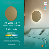 LED аплик за интериор PALERMO златен