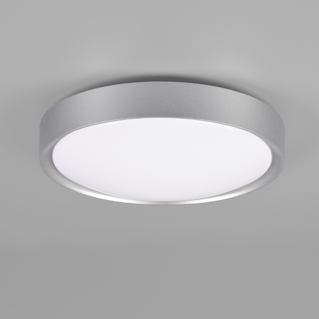 LED плафон за баня IP44 Clarimo Grey 12W еквивалент 100W