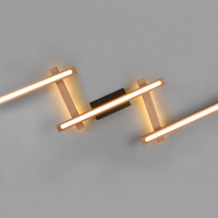 LED осветително тяло BELLARI Wood, регулируемо, еквивалент 400W, с дистанционно