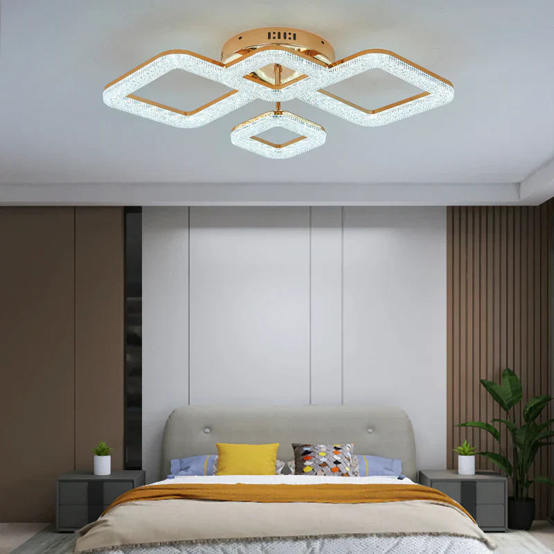 LED осветително тяло Golden 4 Diamonds Еквивалент 400W с дистанционно