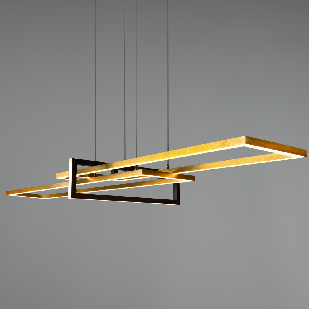 LED осветително тяло тип пендел PREMIUM SALINAS GOLD еквивалент 500W, димируемо