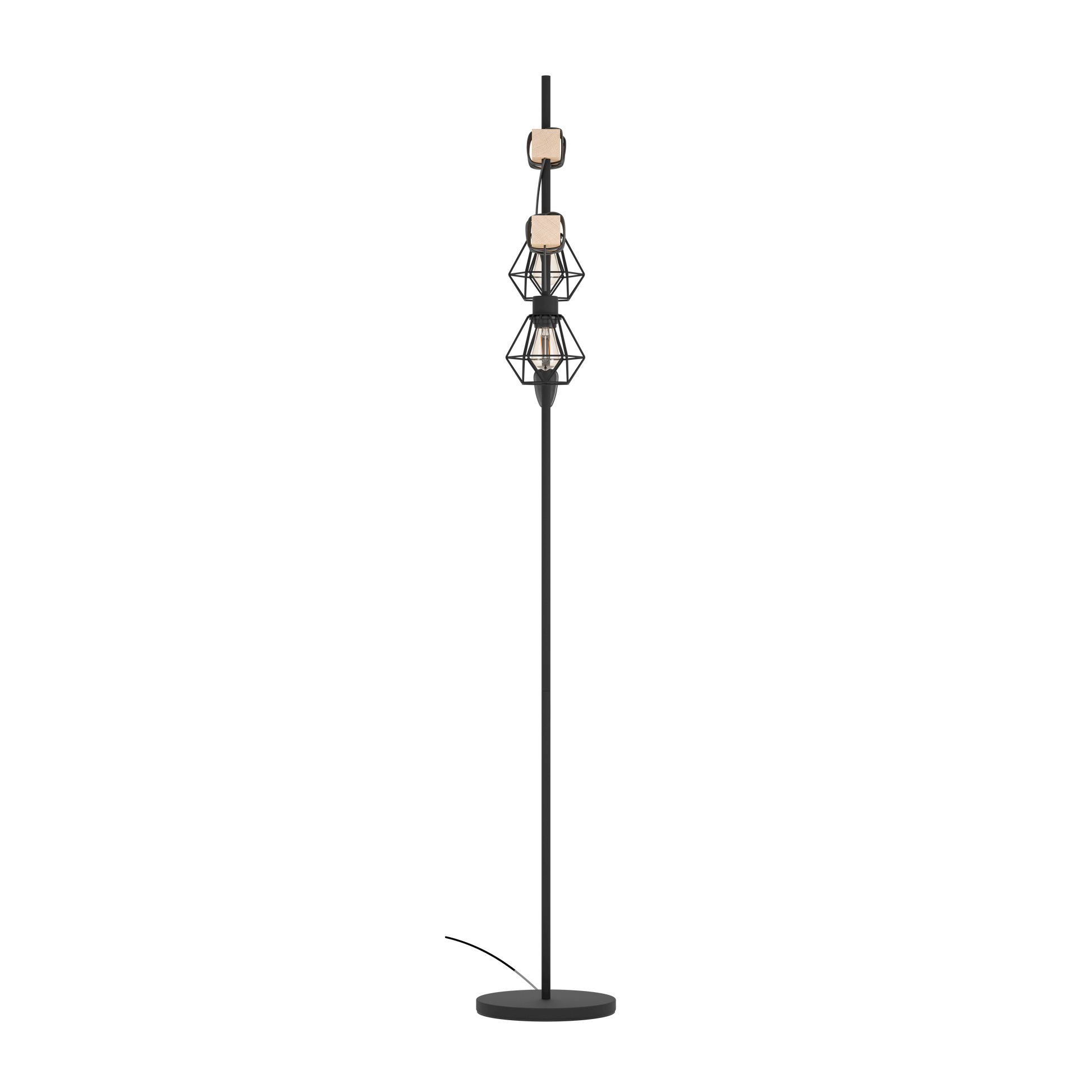 Лампадар TOWNSHEND 5 абажур Black & Brown 167CM Eglo