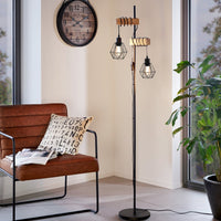 Лампадар TOWNSHEND 5 абажур Black & Brown 167CM Eglo