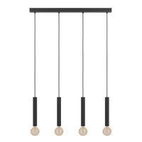 Lustra Suspendată CORTENOVA Black 110CM NEAGRA / SUSPENDATE / 110CM Chandeliers