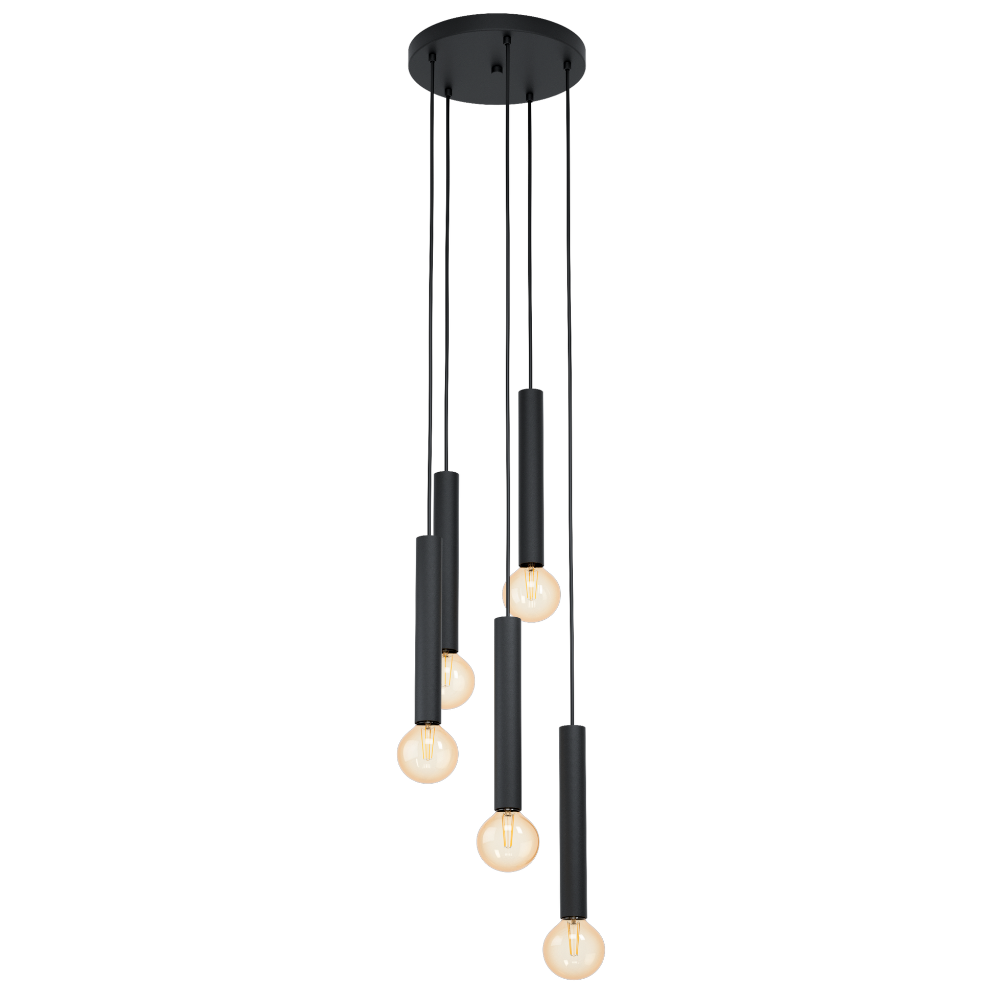 Осветително тяло висящо CORTENOVA Black 5xE27 Eglo