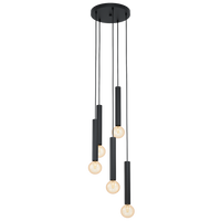 Осветително тяло висящо CORTENOVA Black 5xE27 Eglo