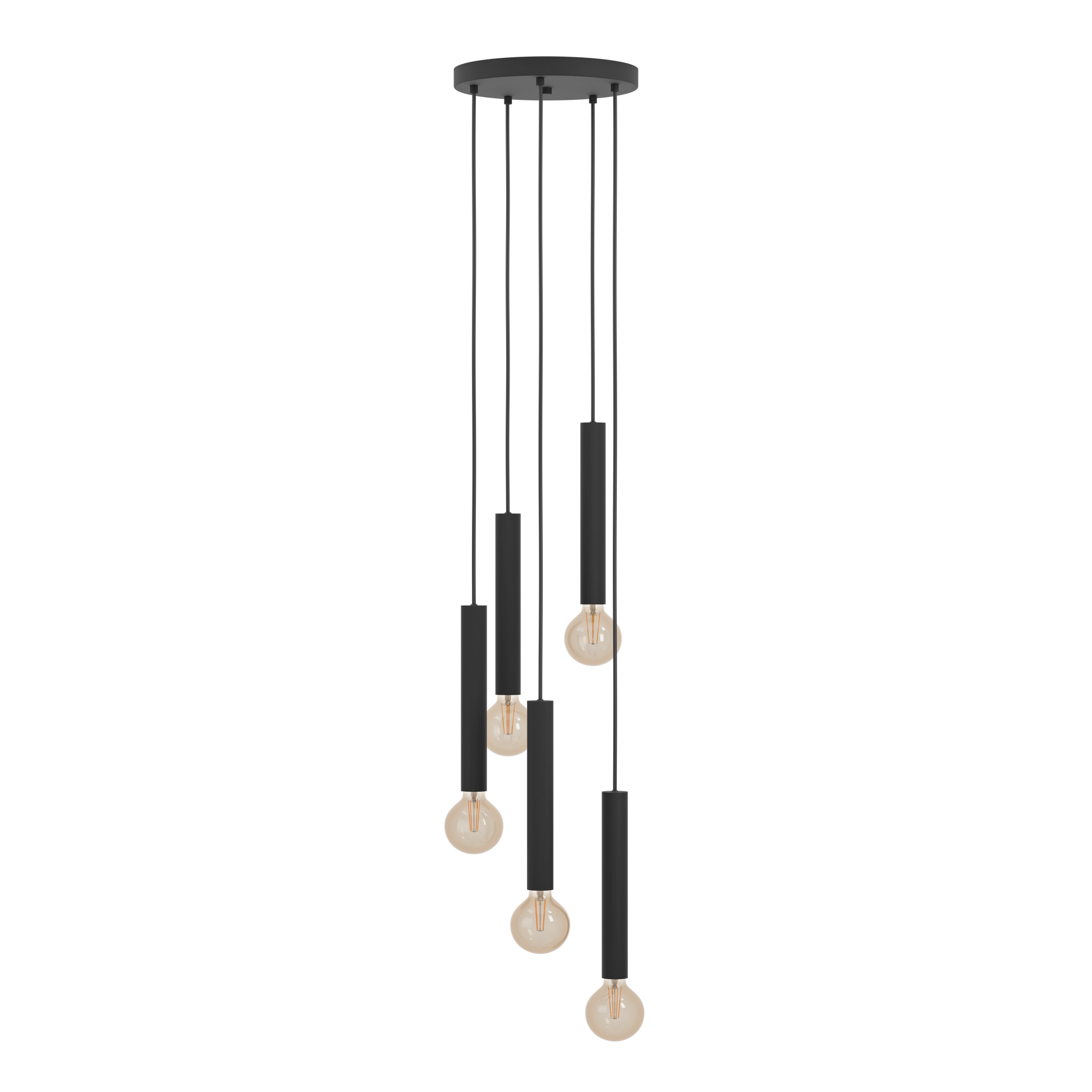 Осветително тяло висящо CORTENOVA Black 5xE27 Eglo