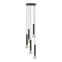 Осветително тяло висящо CORTENOVA Black 5xE27 Eglo