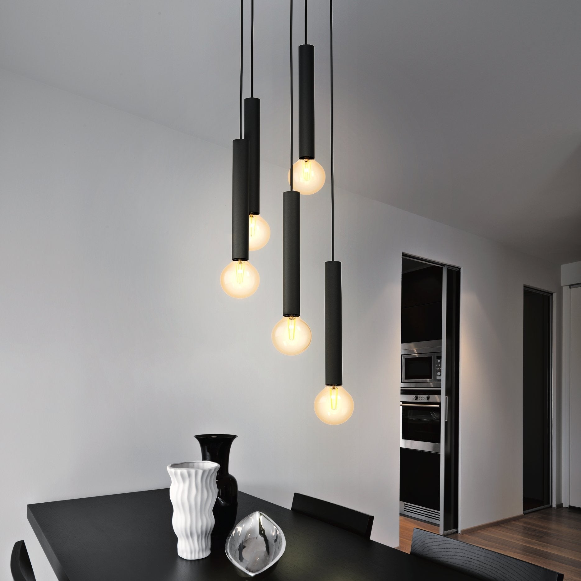 Осветително тяло висящо CORTENOVA Black 5xE27 Eglo