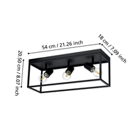 Осветително тяло SILENTINA Black 54CM Eglo