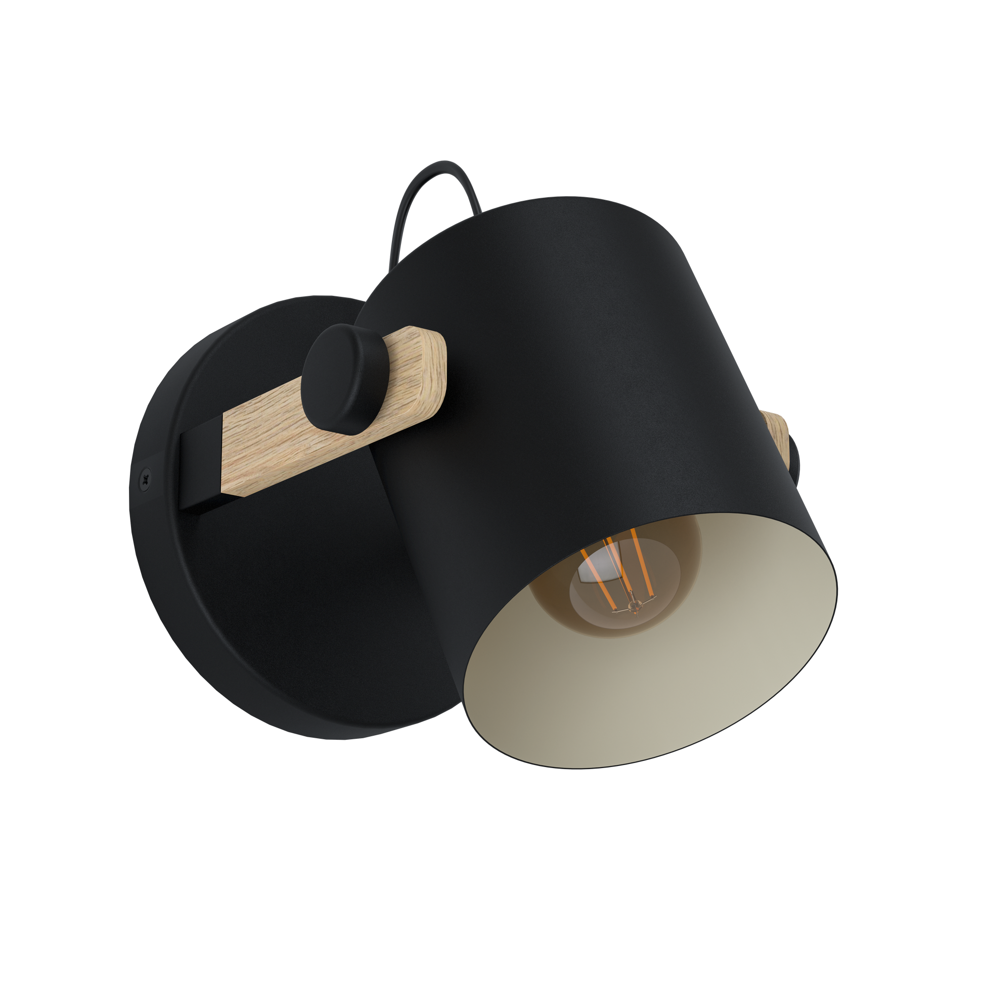Аплик HORNWOOD Black 17CM EGLO