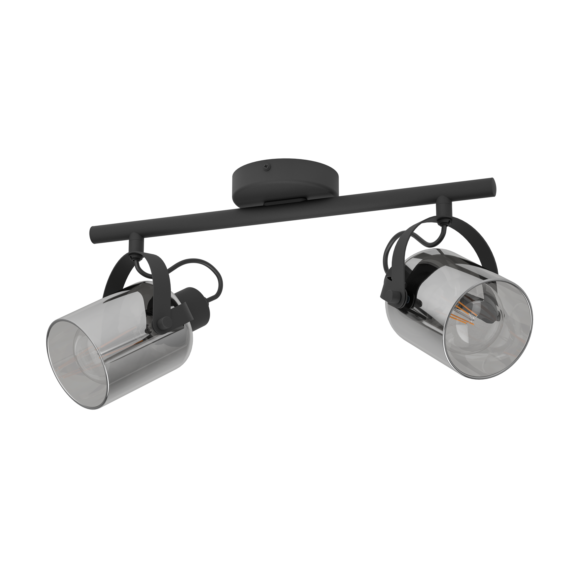 Осветително тяло с 2 регулируеми спота Black BERREGAS 44CM