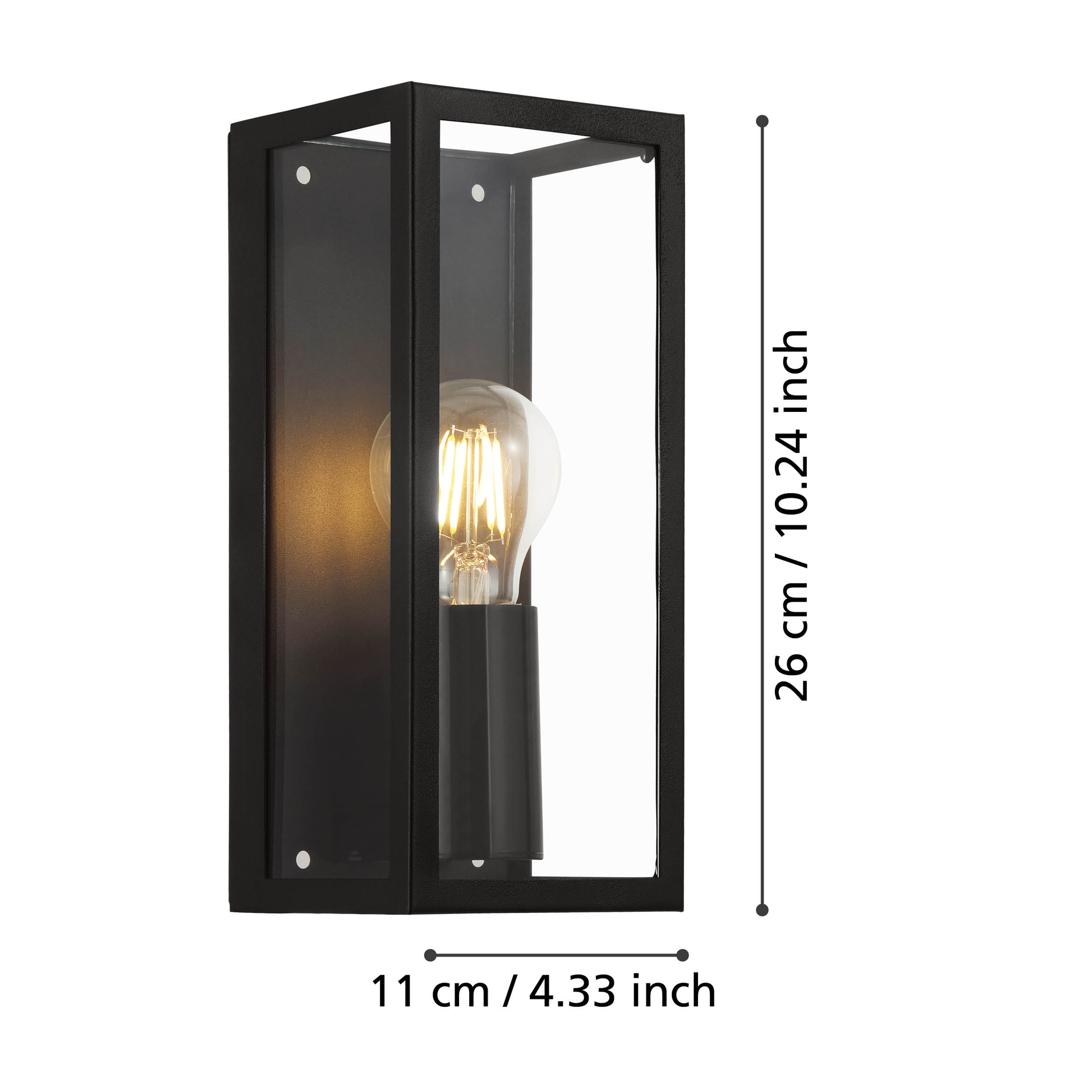 Аплик AMEZOLA Black IP44 EGLO 11CM