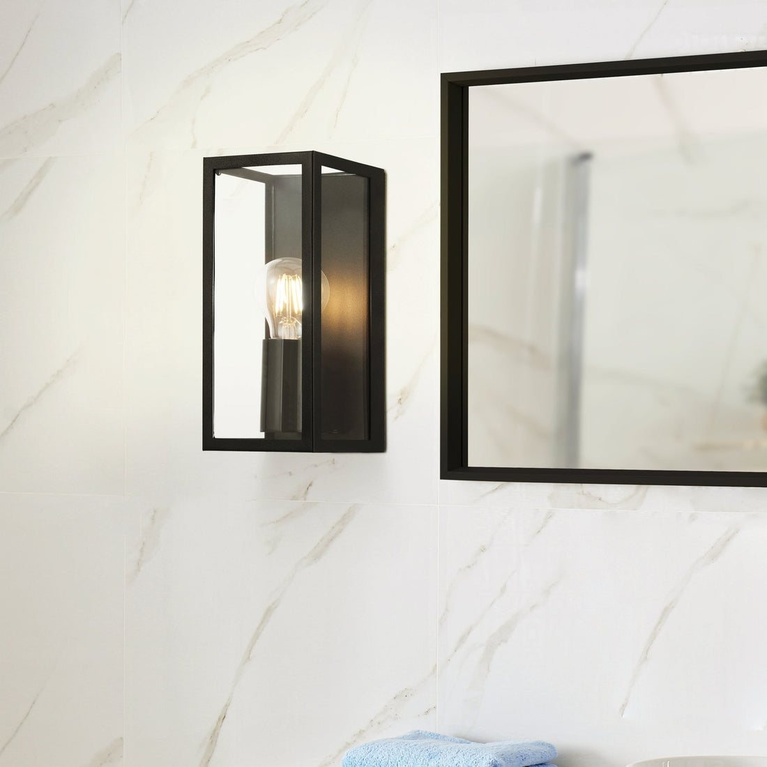 Аплик AMEZOLA Black IP44 EGLO 11CM