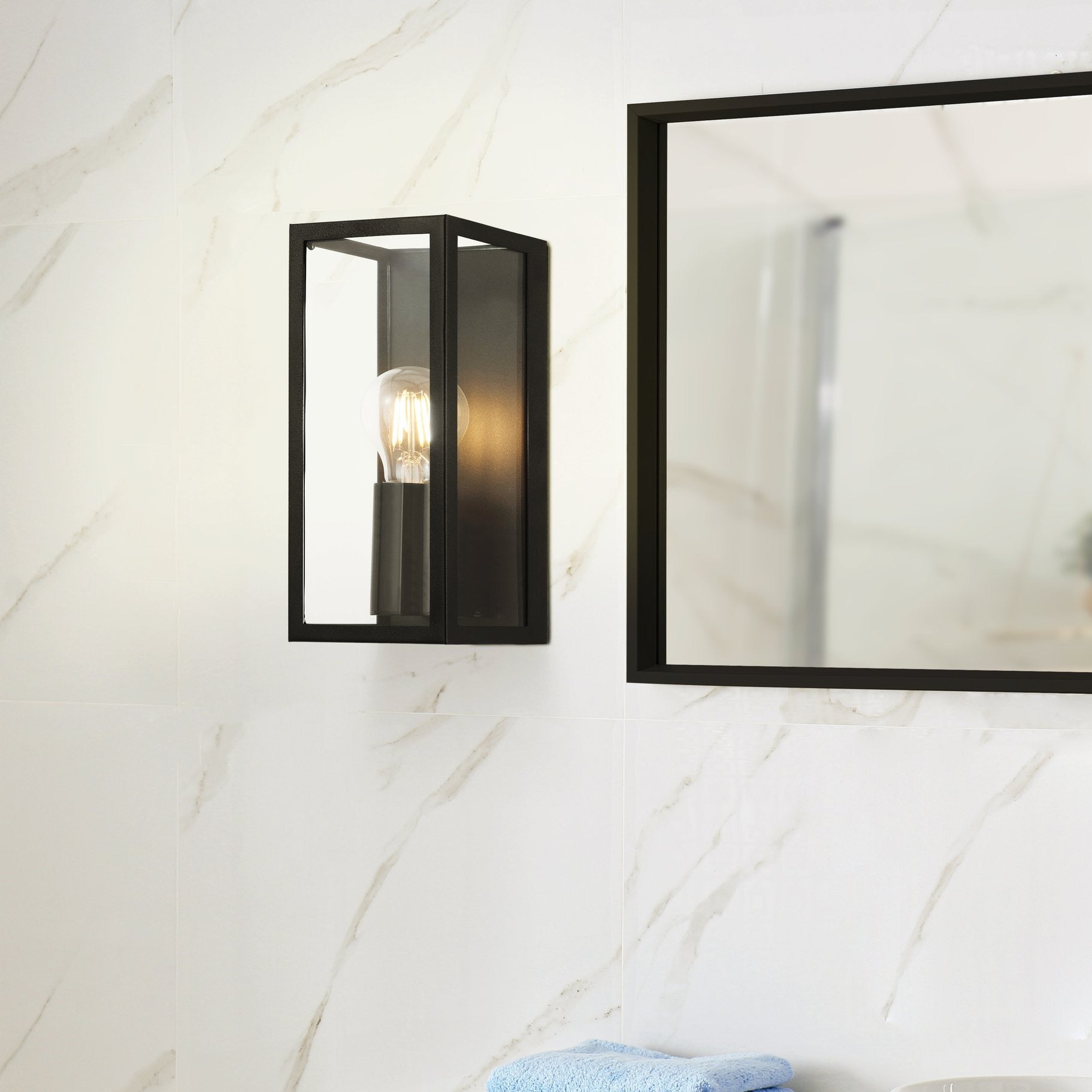 Аплик AMEZOLA Black IP44 EGLO 11CM