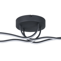 LED осветително тяло RONCADE 1 Black еквивалент 500W Eglo 99322