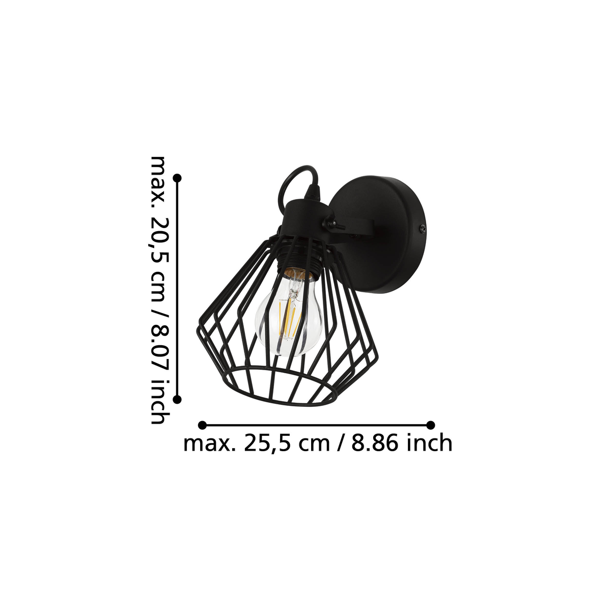 Аплик TABILLANO Black 11CM EGLO